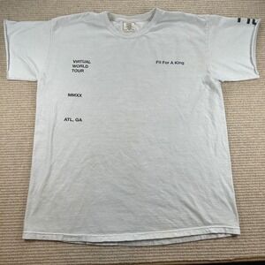 Fit For A King T-Shirt Mens XL White Band Merch Tour FFAK Christian Metalcore